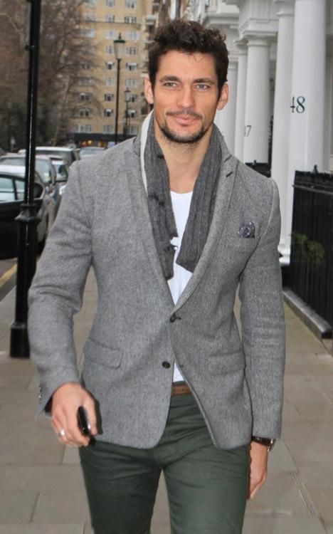 David Gandy Grey Sports Jacket #fashion #jacket #trendypins