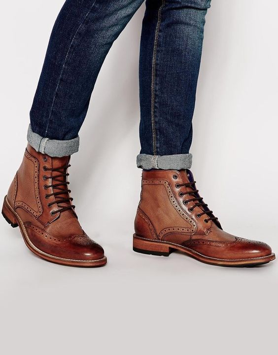 Man Brown Brogues #fashion #boots #trendypins