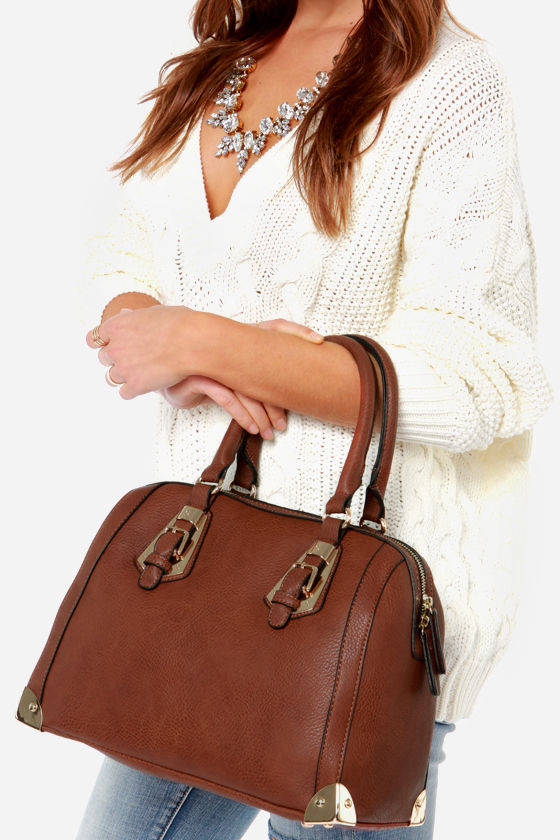 Brown leather bowler bag #purses #fashion #trendypins