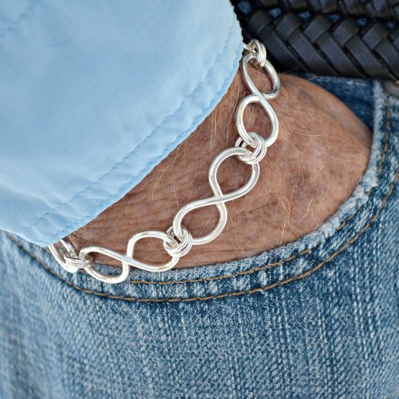 Infinity link bracelet #bracelets #fashion # jewelery #trendypins