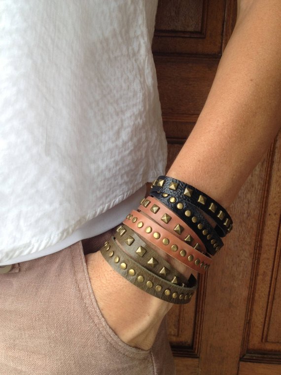 Leather bracelet #bracelets #fashion # jewelery #trendypins