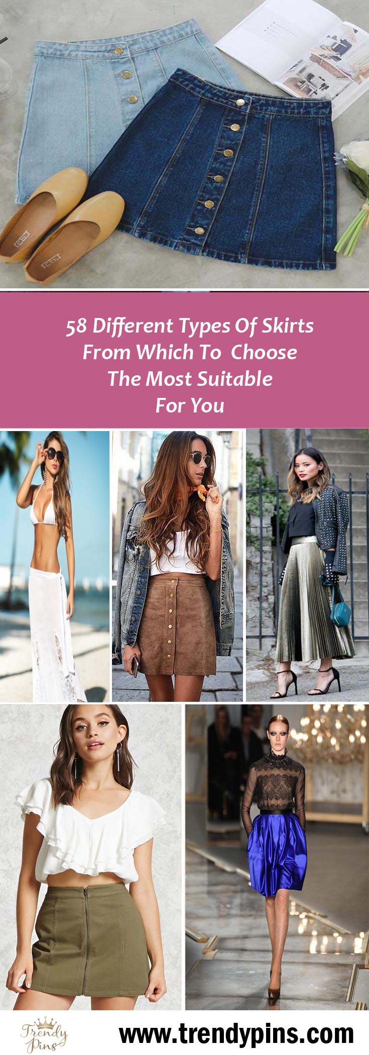 58 Different Types Of Skirts To Choose The Most Suitable For You