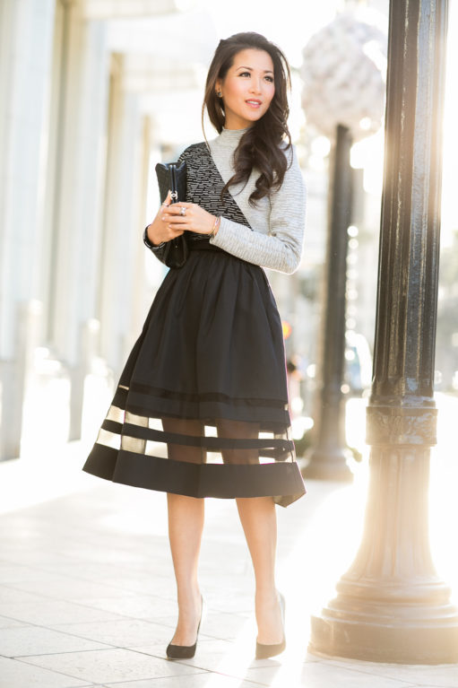 Pleated bell shape. Side pockets. Silk #skirt #fashion #trendypins