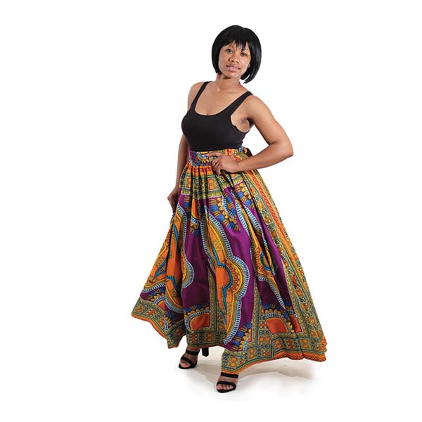 Traditional Print Paneled Skirt #skirt #fashion #trendypins