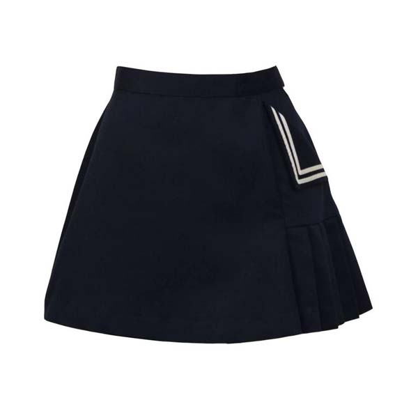 Navy Poly-Cotton Tennis Skirt #skirt #fashion #trendypins