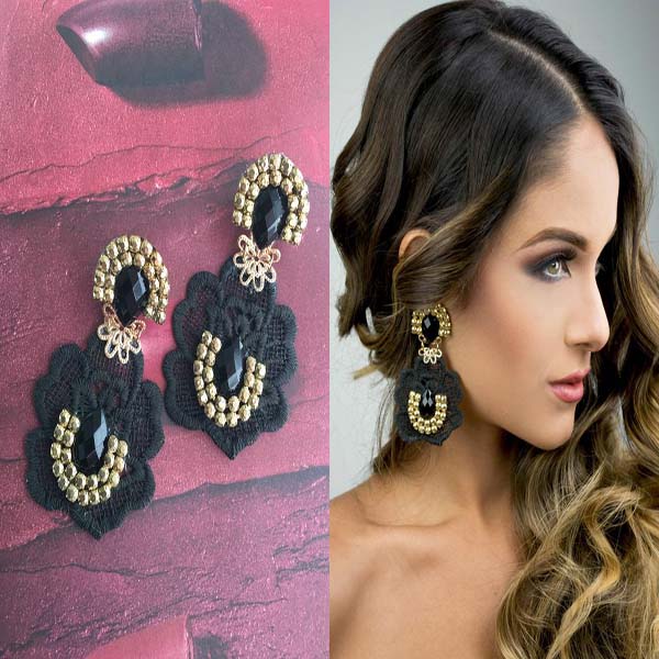 Black Chandelier Earrings #chandelier earrings #earrings #fashion #trendypins