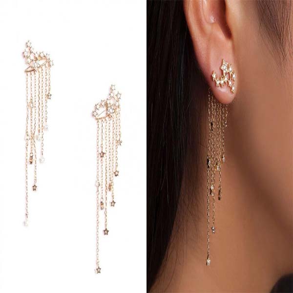 Shooting Star Dangle Earrings #dangle earrings #earrings #fashion #trendypins