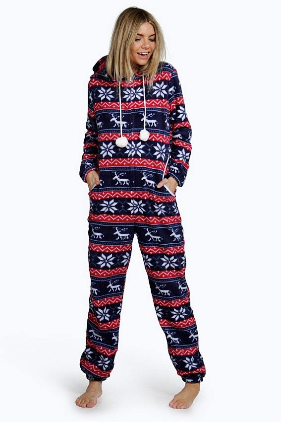 Fluffy Fleece Snowflake Onesie #onesie #shirts #fashion #trendypins