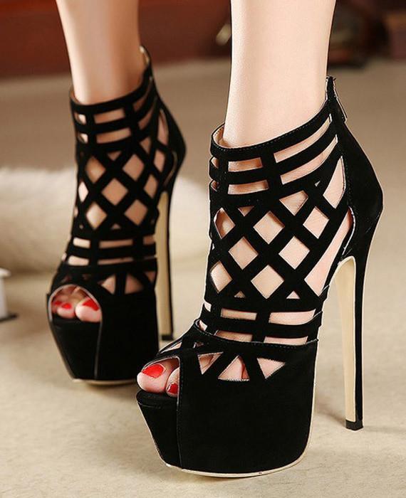 Pumps Platform Stiletto Heels Open Toe Dress Shoes #heels #fashion #trendypins
