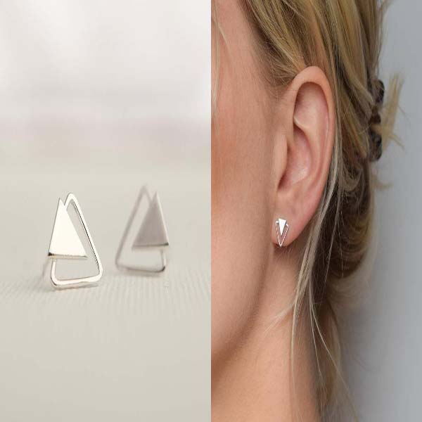 Triangle Stud Earrings #stud earrings #earrings #fashion #trendypins