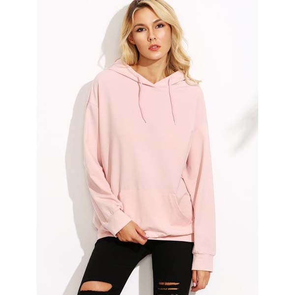 Drop Shoulder Hooded Sweatshirt With Kangaroo Pocket #sweatshirt shirt #shirts #fashion #trendypins