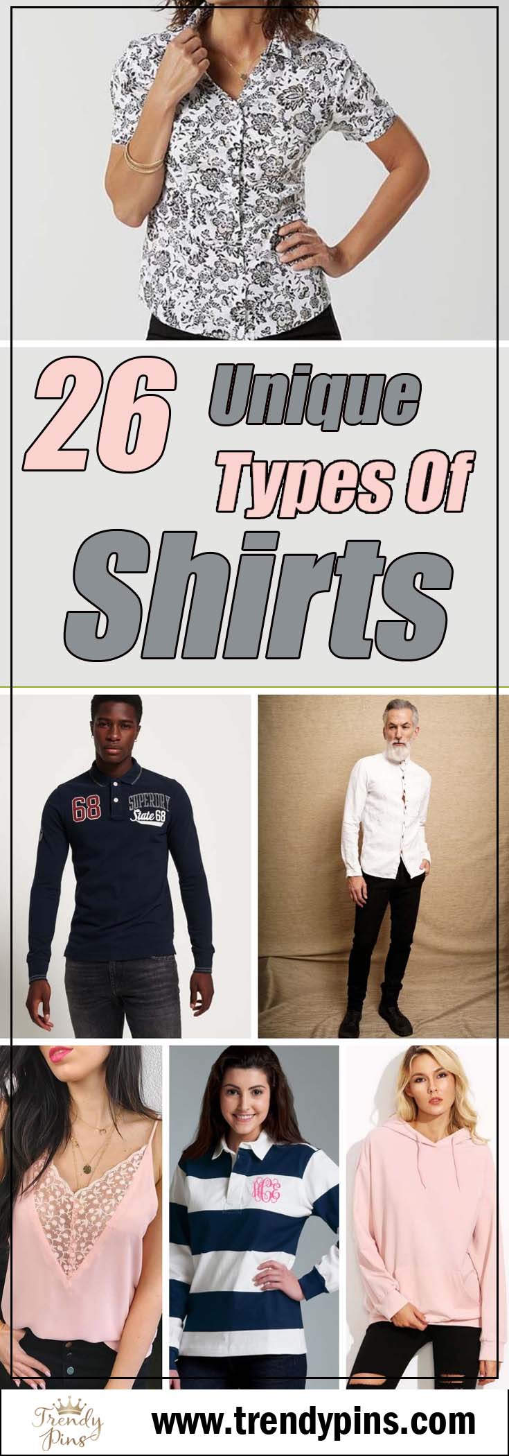 26 unique types of shirts to wear at all occasions #shirts #fashion #trendypins