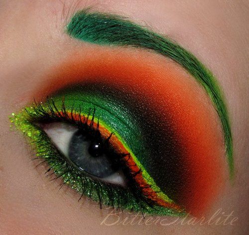 Cool St Patrick's Day Makeup #beauty #makeup #St. Patrick's Day makeup #trendypins