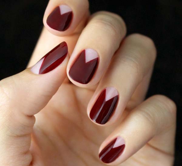 Romantic Red and Pale Peach French Tips #french manicure #nails #beauty #trendypins