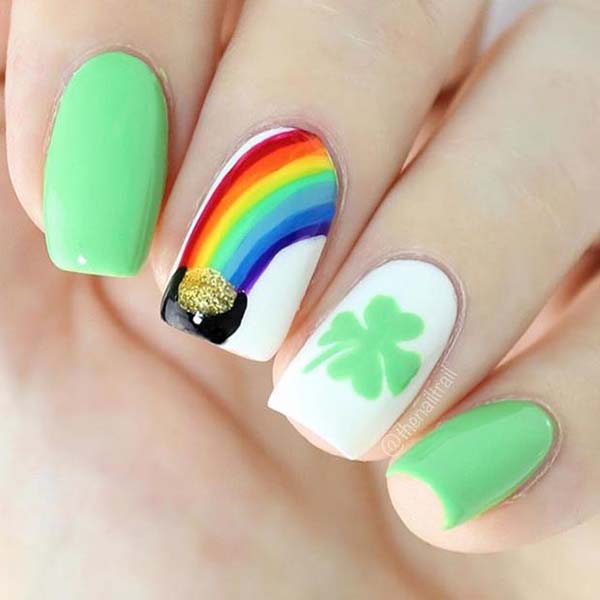 The Luck of The Irish #St. Patrick's Day nails #nails #beauty #trendypins