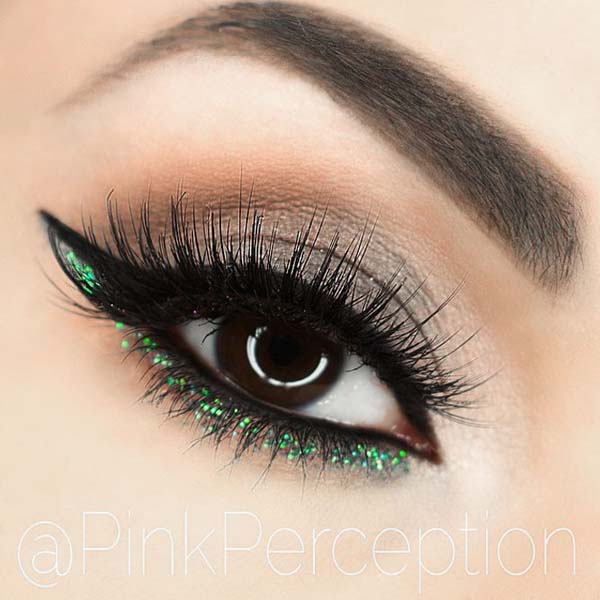 St. Patrick's Day Makeup Green & Smokey Eye Makeup #beauty #makeup #St. Patrick's Day makeup #trendypins