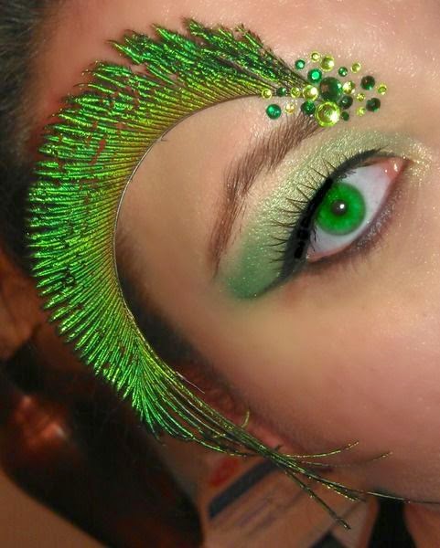 St. Patrick's Day Carnival Makeup #beauty #makeup #St. Patrick's Day makeup #trendypins