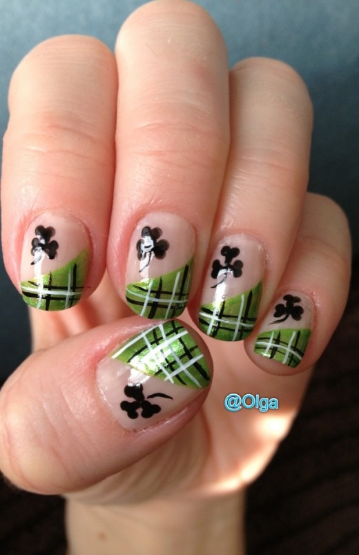 Green Dream #St. Patrick's Day nails #nails #beauty #trendypins