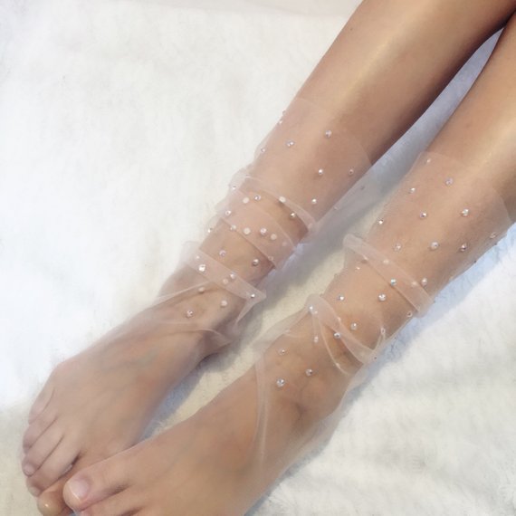 Transparent socks #transparent socks #socks #fashion #trendypins