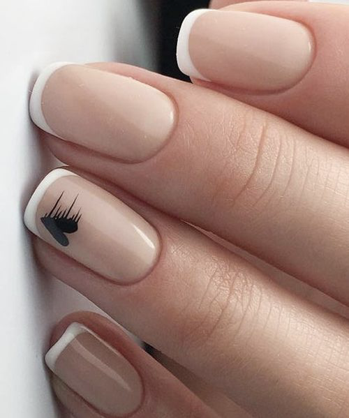 Valentine's day design nails french #beauty #nails #trendypins