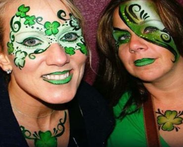 St. Patrick's Day face painting