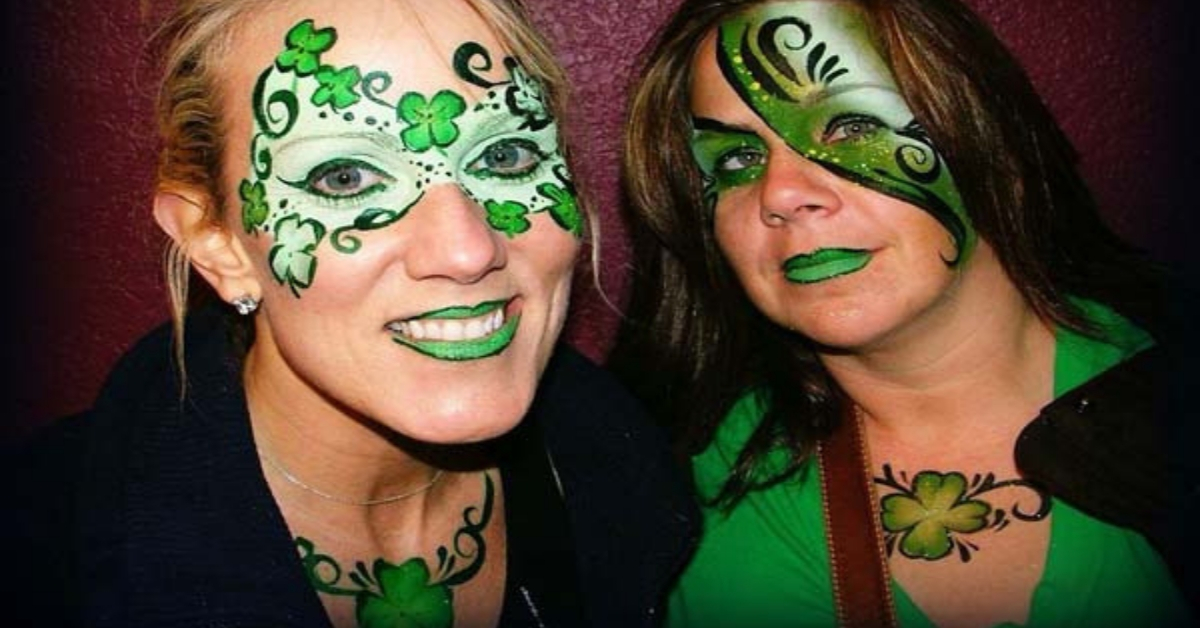 St. Patrick's Day face painting