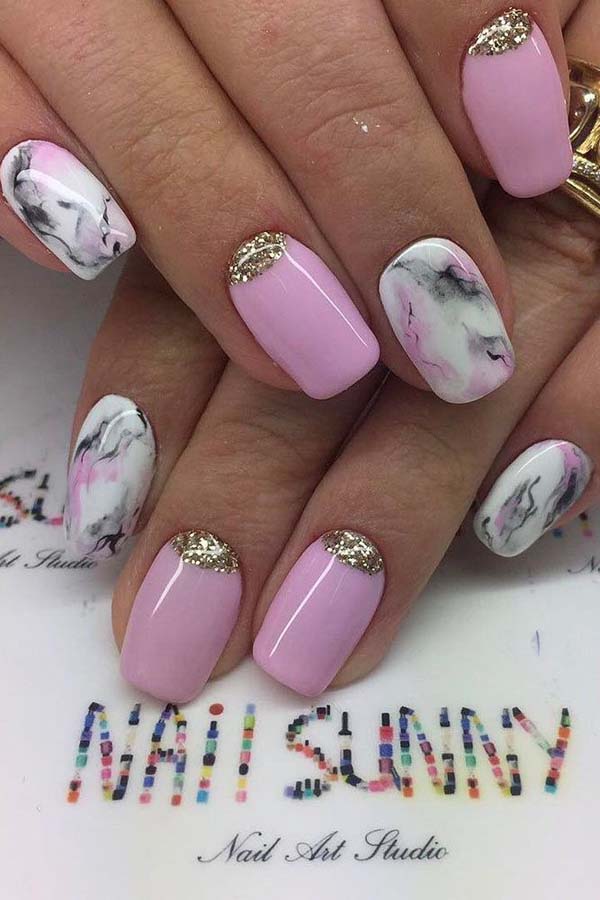 Marble Effect #nails #beauty #trendypins