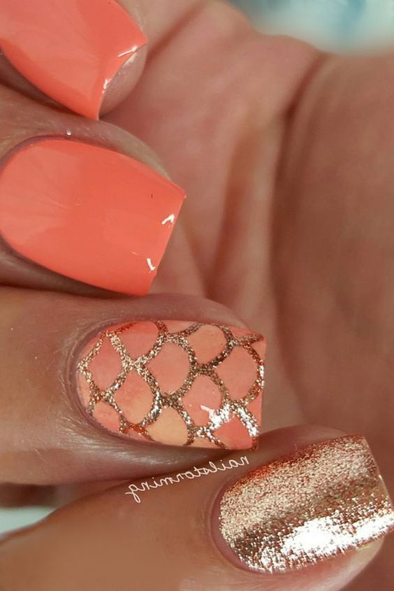 Rosé Mermaid Manicure #nails #beauty #trendypins