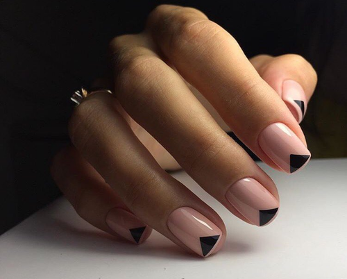 V-shaped French Manicure #nails #beauty #trendypins