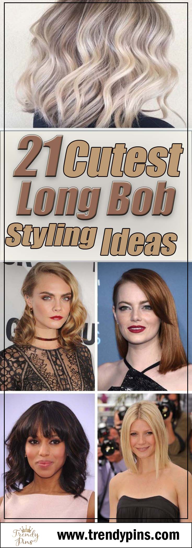 21 Cutest Long Bob Styling Ideas #hair #beauty #trendypins