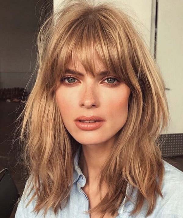 Choppy Bangs Long Bob #hair #beauty #trendypins