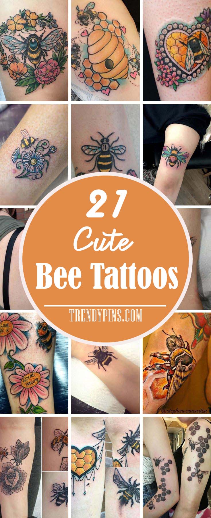 10 Best Bee Tattoo Ideas Top Bee Tattoos  MrInkwells