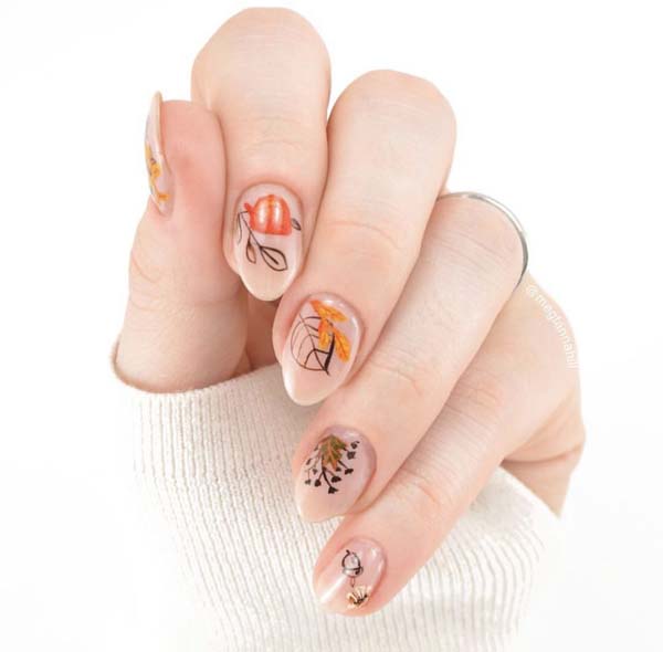 Fall Nail Art Designs With Negative Space #nails #fall nails #beauty #trendypins