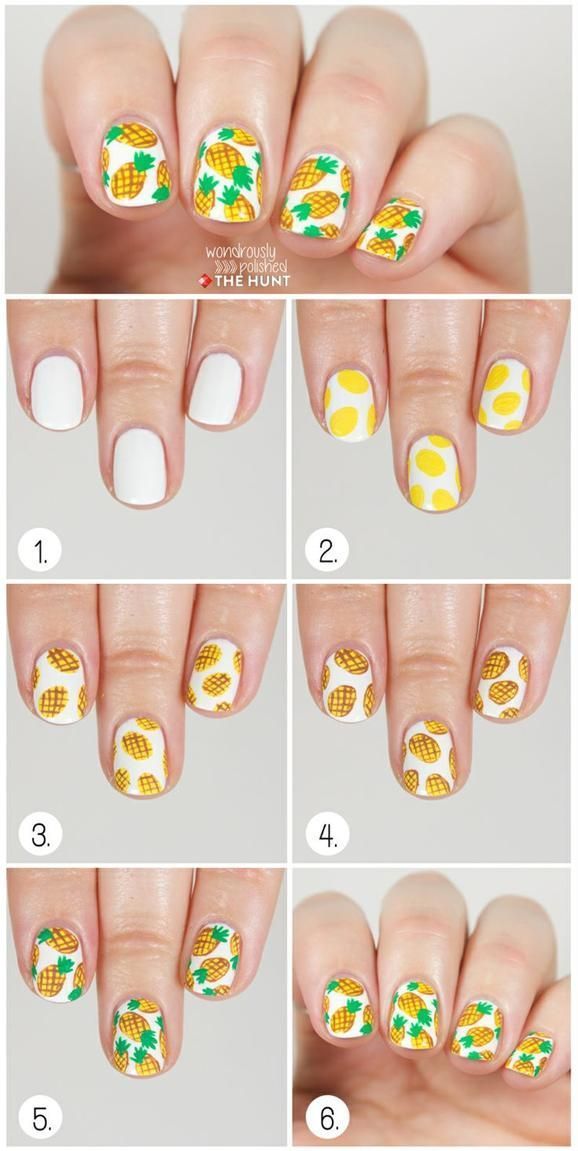 Pineapple Nail Design