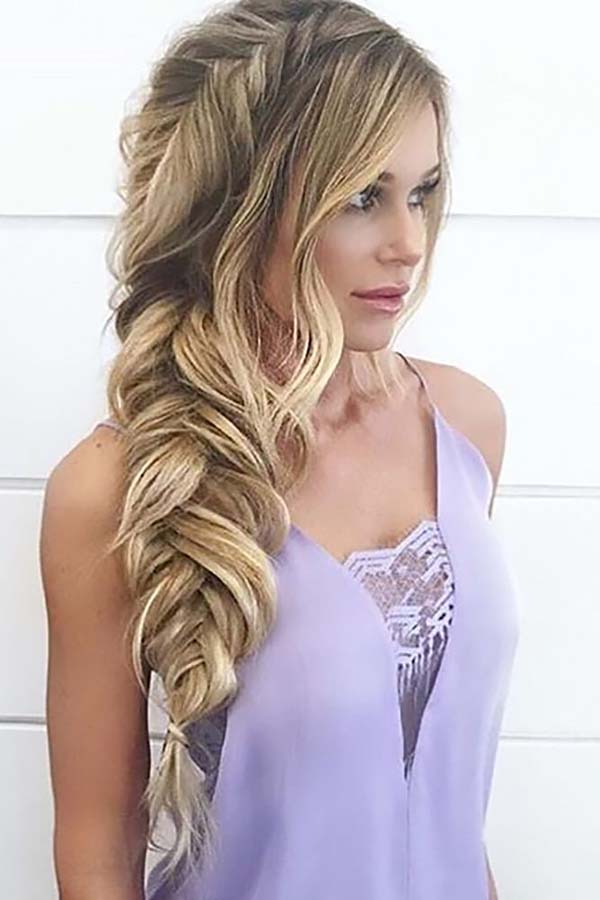 Relaxed Side Fishtail Braid