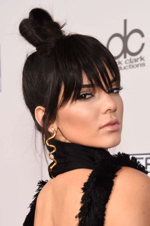 Top Knot With Bangs