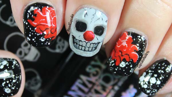 Short Halloween Nails Art Design #nails #Halloween nails #trendypins