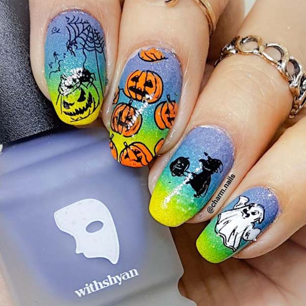 Ghostbuster Halloween Nails #Halloween #nails #trendypins