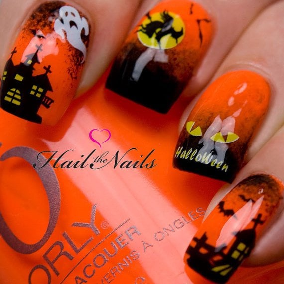 Full of Mystery Halloween Design #Halloween #nails #trendypins