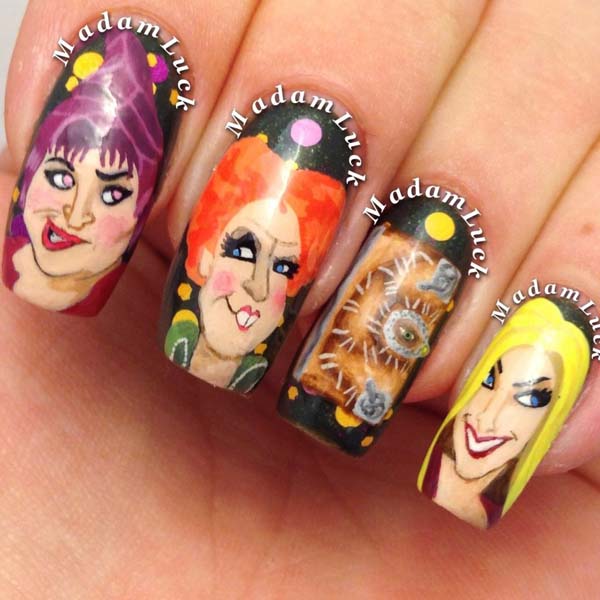 The Most Famous Witches On Nails #Halloween #nails #trendypins
