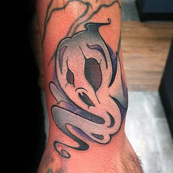 A Cute Ghost Tattoo #Halloween #tattoos #trendypins