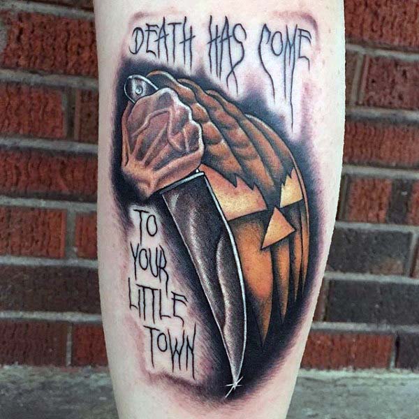 A Michael Myers Inspired Tattoo #Halloween #tattoos #trendypins