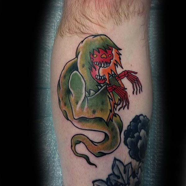 A Sailor Jerry Inspired Ghoul #Halloween #tattoos #trendypins