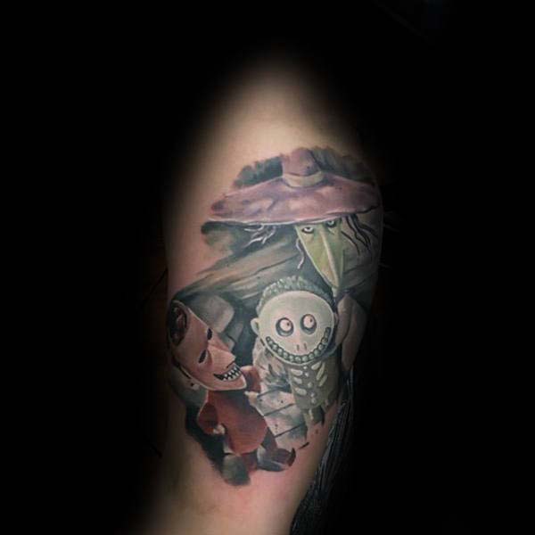 A Spooky Illustrative Tattoo #Halloween #tattoos #trendypins