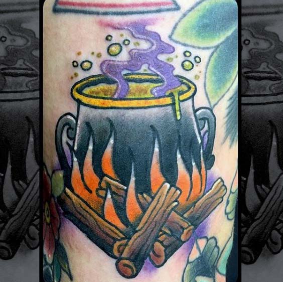 A Witch Caldron #Halloween #tattoos #trendypins