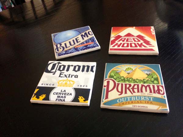 DIY Beer Coasters #DIY #Christmas #gifts #trendypins