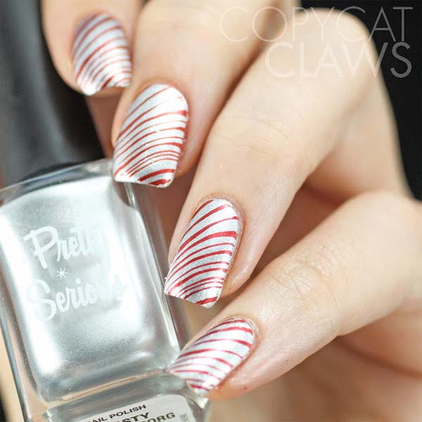 Candy Cane Christmas Nails #Christmas #nails #trendypins