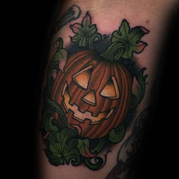 Celtic Inspired Jack O'lantern #Halloween #tattoos #trendypins