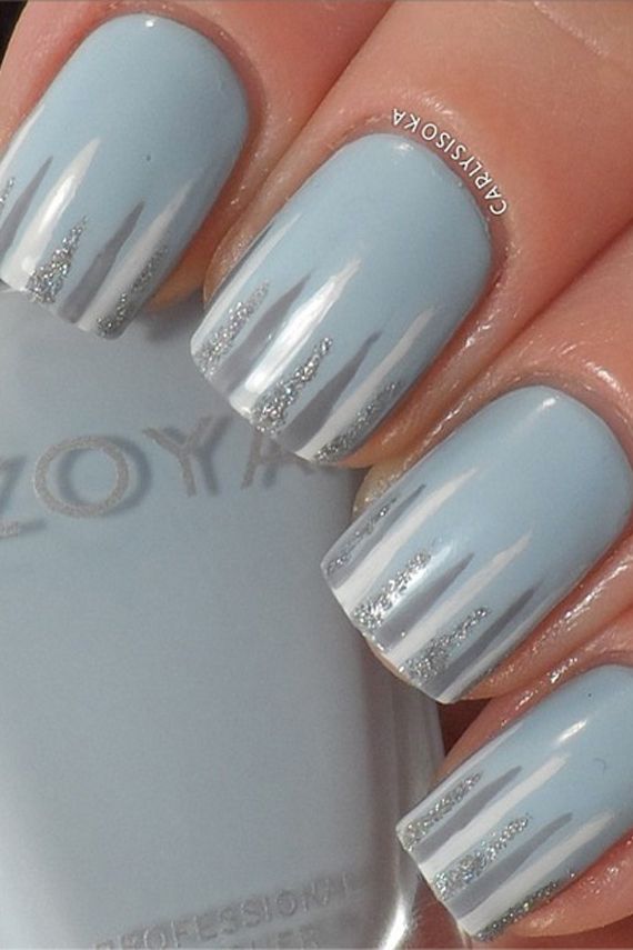 Chic Icicles on Nails #Christmas #nails #trendypins