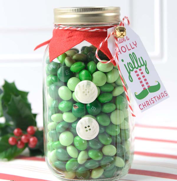 Elf Christmas Mason Jar Gifts #DIY #Christmas #gifts #trendypins